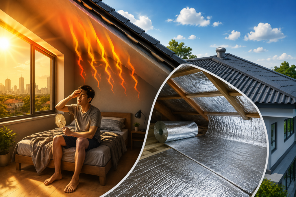 Kamar Terasa Seperti Oven? Peredam Panas Atap Solusinya